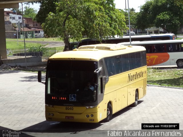 Viação Nordeste 8040 na cidade de João Pessoa, Paraíba, Brasil, por Fábio Alcântara Fernandes. Número da foto: #4134175.