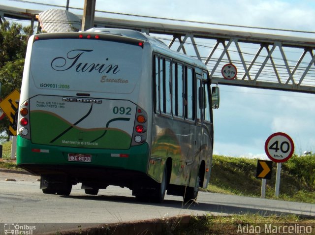 Turin Transportes 092 na cidade de Belo Horizonte, Minas Gerais, Brasil, por Adão Raimundo Marcelino. ID da foto: 4134781.