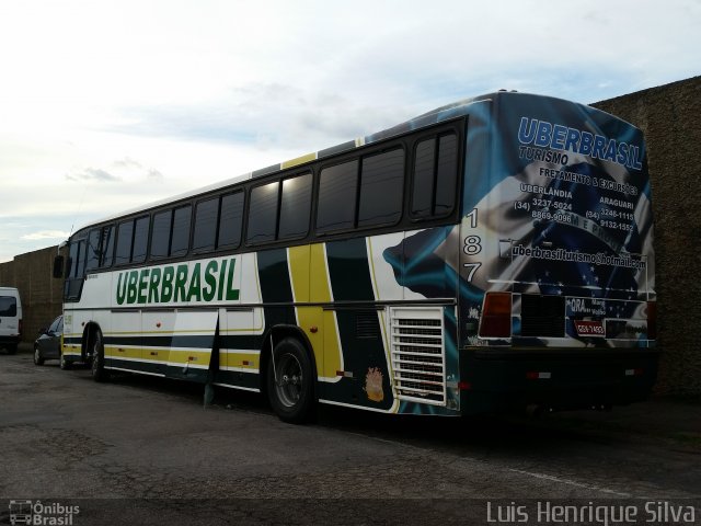 Uberbrasil Turismo 187 na cidade de Varginha, Minas Gerais, Brasil, por Luis Henrique Silva. ID da foto: 4134479.