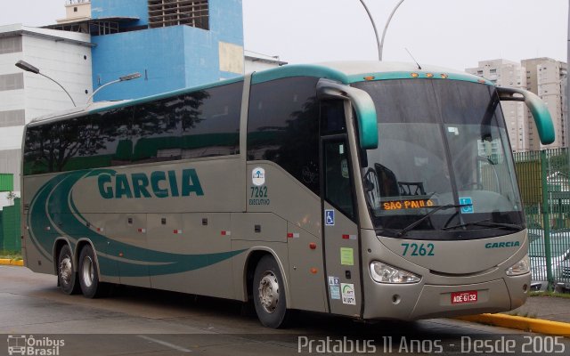 Viação Garcia 7262 na cidade de São Paulo, São Paulo, Brasil, por Cristiano Soares da Silva. ID da foto: 4133897.