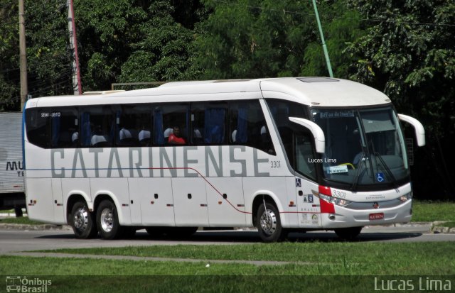 Auto Viação Catarinense 3301 na cidade de Resende, Rio de Janeiro, Brasil, por Lucas Lima. Número da foto: #4135275.