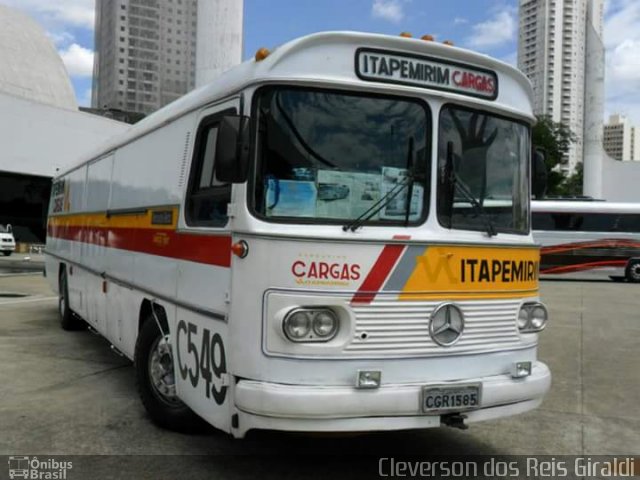 Viação Itapemirim C549 na cidade de São Paulo, São Paulo, Brasil, por Cleverson dos Reis Giraldi. Número da foto: #4134931.