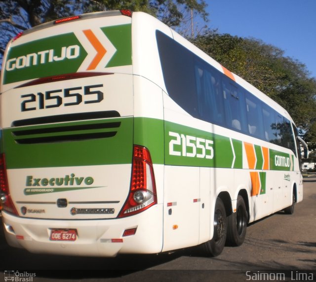 Empresa Gontijo de Transportes 21555 na cidade de Vitória, Espírito Santo, Brasil, por Saimom  Lima. Número da foto: #4134912.