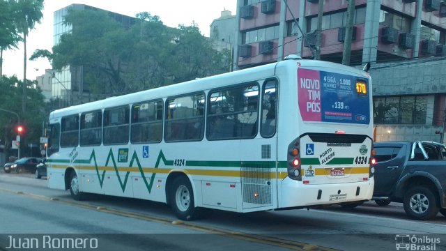 Viação Estoril 4324 na cidade de Porto Alegre, Rio Grande do Sul, Brasil, por Juan Romero. Número da foto: #4098703.