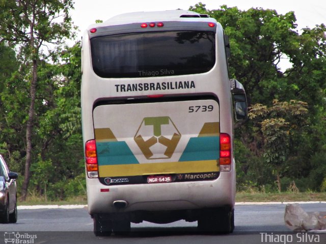 Transbrasiliana Transportes e Turismo 5739 na cidade de Brasília, Distrito Federal, Brasil, por Thiago Silva . Número da foto: #4099779.
