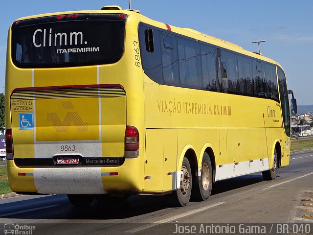 Viação Itapemirim 8863 na cidade de Valparaíso de Goiás, Goiás, Brasil, por José Antônio Gama. ID da foto: 4099321.