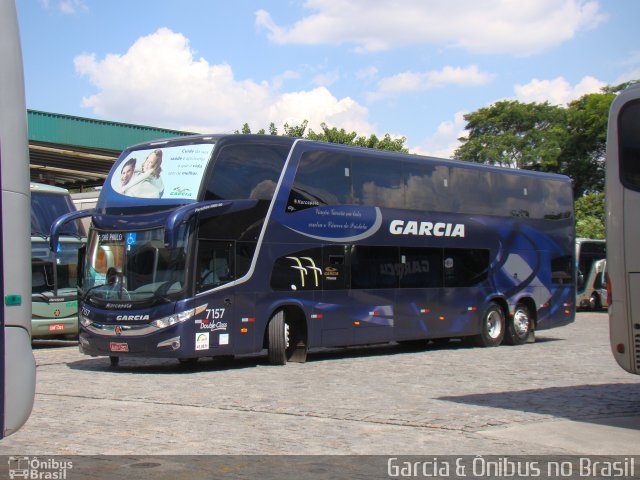 Viação Garcia 7157 na cidade de São Paulo, São Paulo, Brasil, por EDUARDO - SOROCABUS. Número da foto: #4136057.