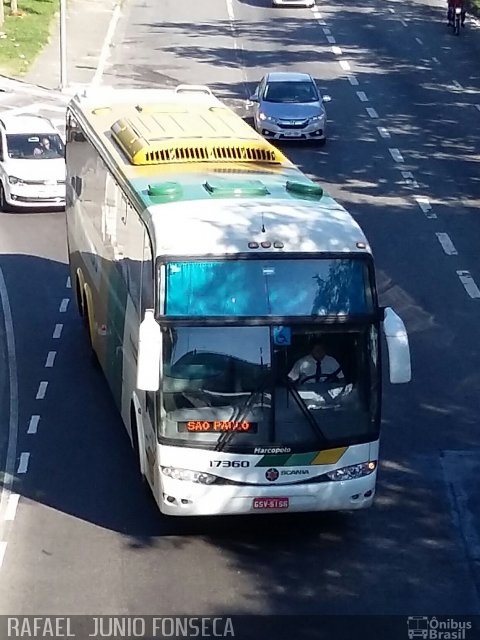 Empresa Gontijo de Transportes 17360 na cidade de São Paulo, São Paulo, Brasil, por RAFAEL  JUNIO FONSECA. ID da foto: 4137594.