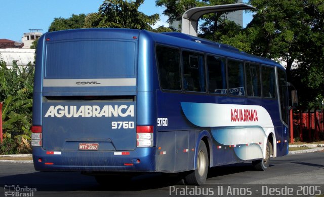 Viação Águia Branca 9760 na cidade de Vitória, Espírito Santo, Brasil, por Cristiano Soares da Silva. Número da foto: #4139494.