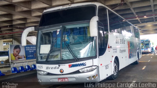 Breda Transportes e Serviços 1825 na cidade de São Paulo, São Paulo, Brasil, por Luis Philippe Cardoso Coelho. ID da foto: 4138933.