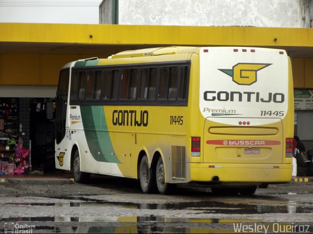 Empresa Gontijo de Transportes 11445 na cidade de Feira de Santana, Bahia, Brasil, por Wesley Queiroz. ID da foto: 4138478.