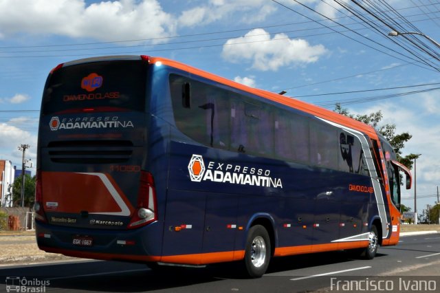 Expresso Adamantina 11050 na cidade de Garça, São Paulo, Brasil, por Francisco Ivano. Número da foto: #4140818.