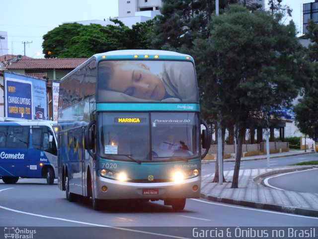 Viação Garcia 7020 na cidade de Sorocaba, São Paulo, Brasil, por EDUARDO - SOROCABUS. Número da foto: #4140236.