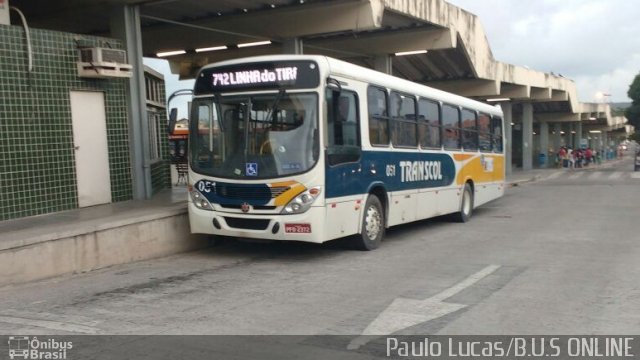 Transcol - Transportes Coletivos Ltda. 051 na cidade de Recife, Pernambuco, Brasil, por Paulo Lucas. Número da foto: #4140111.