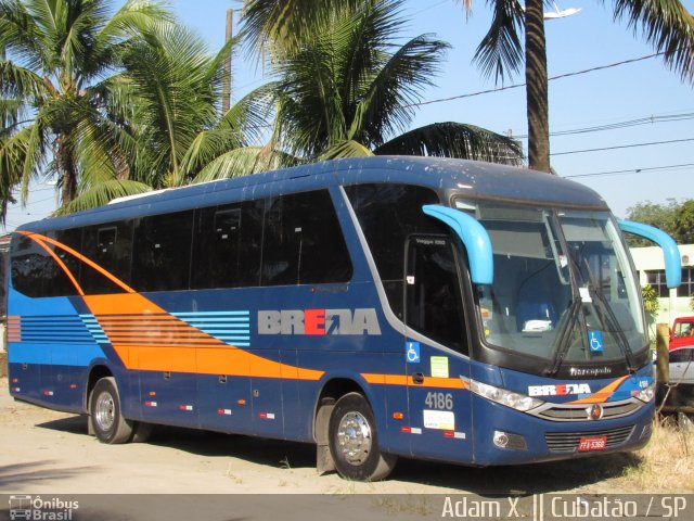 Breda Transportes e Serviços 4186 na cidade de Cubatão, São Paulo, Brasil, por Adam Xavier Rodrigues Lima. ID da foto: 4142883.