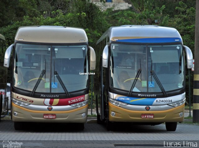 Transportes Única Petrópolis RJ 163.071 na cidade de Petrópolis, Rio de Janeiro, Brasil, por Lucas Lima. Número da foto: #4143925.