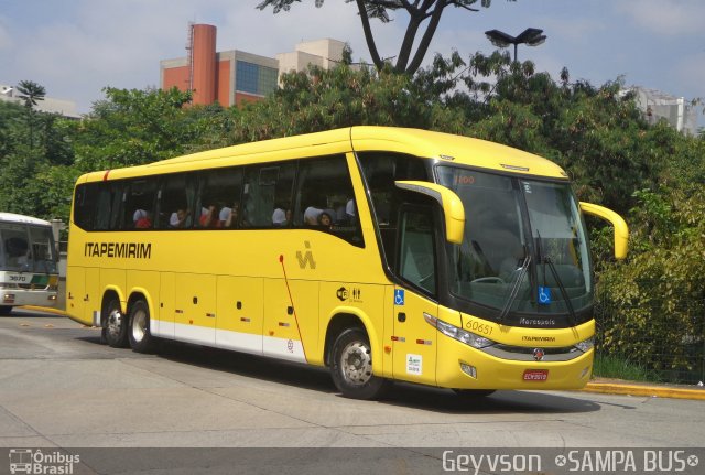 Viação Itapemirim 60651 na cidade de São Paulo, São Paulo, Brasil, por José Geyvson da Silva. ID da foto: 4144977.