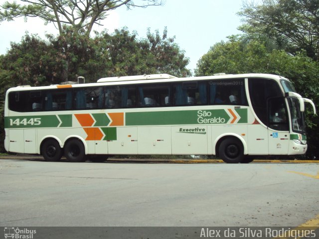 Cia. São Geraldo de Viação 14445 na cidade de São Paulo, São Paulo, Brasil, por Alex da Silva Rodrigues. ID da foto: 4144806.