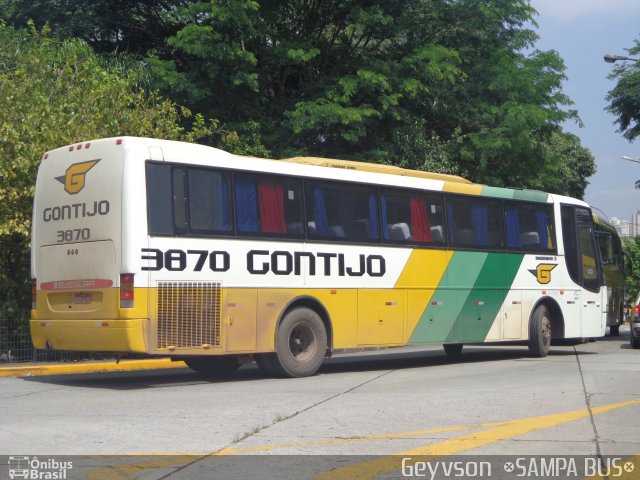 Empresa Gontijo de Transportes 3870 na cidade de São Paulo, São Paulo, Brasil, por José Geyvson da Silva. ID da foto: 4145009.