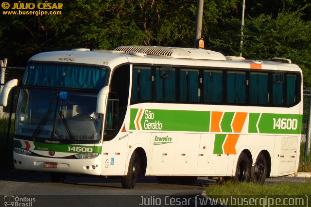 Cia. São Geraldo de Viação 14600 na cidade de Aracaju, Sergipe, Brasil, por Julio Cesar  Barbosa Martins. Número da foto: #4146131.