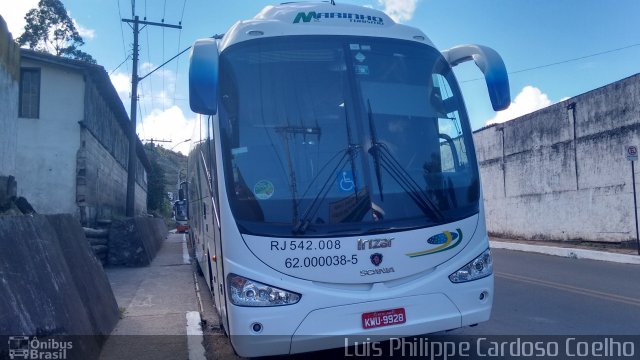 Marinho Transporte e Turismo RJ 542.008 na cidade de Ouro Preto, Minas Gerais, Brasil, por Luis Philippe Cardoso Coelho. ID da foto: 4145079.