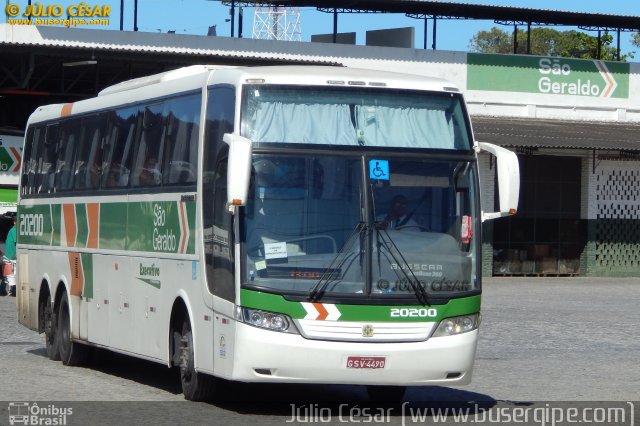 Cia. São Geraldo de Viação 20200 na cidade de Aracaju, Sergipe, Brasil, por Julio Cesar  Barbosa Martins. Número da foto: #4146178.