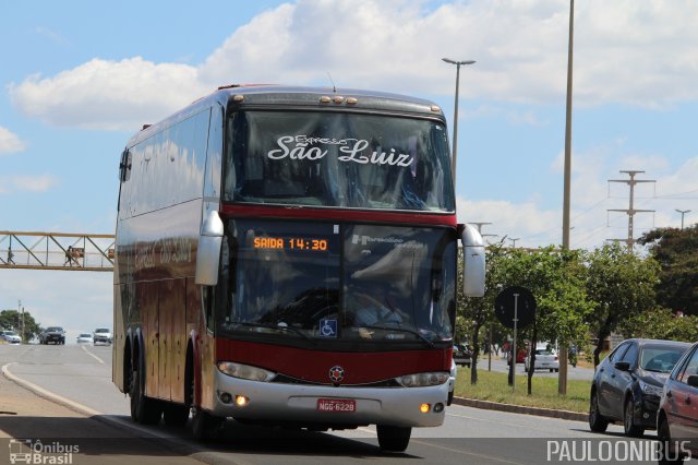 Expresso São Luiz 7190 na cidade de Riacho Fundo, Distrito Federal, Brasil, por Paulo Camillo Mendes Maria. Número da foto: #4148462.