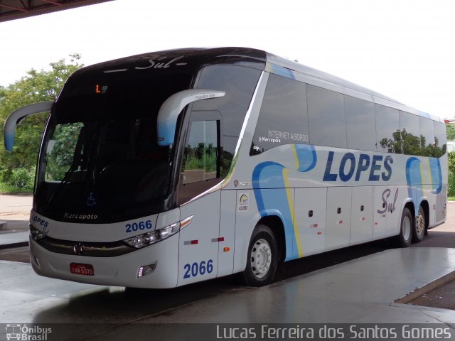 LopeSul Transportes - Lopes e Oliveira Transportes e Turismo - Lopes Sul 2066 na cidade de Barra do Garças, Mato Grosso, Brasil, por Lucas Ferreira dos Santos Gomes. ID da foto: 4148141.