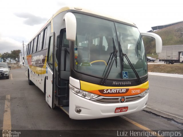 Saritur - Santa Rita Transporte Urbano e Rodoviário 30110 na cidade de Belo Horizonte, Minas Gerais, Brasil, por Luiz Henrique Campos. Número da foto: #4147650.