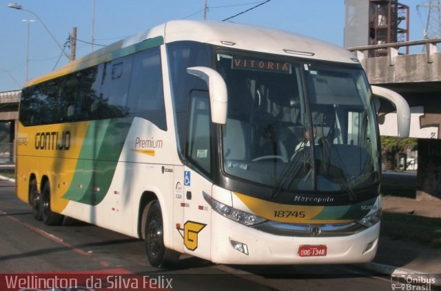 Empresa Gontijo de Transportes 18745 na cidade de Vitória, Espírito Santo, Brasil, por Wellington  da Silva Felix. Número da foto: #4147268.