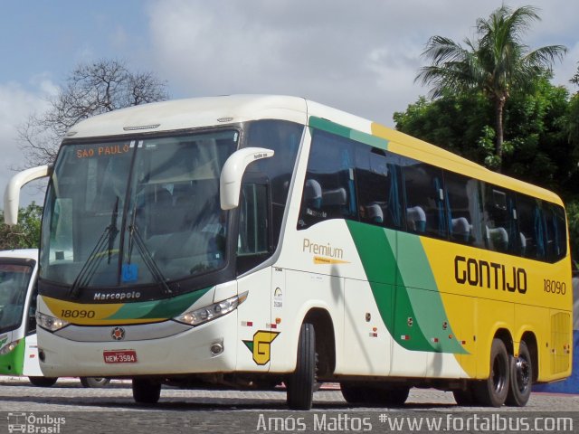 Empresa Gontijo de Transportes 18090 na cidade de Fortaleza, Ceará, Brasil, por Amós  Mattos. Número da foto: #4146967.