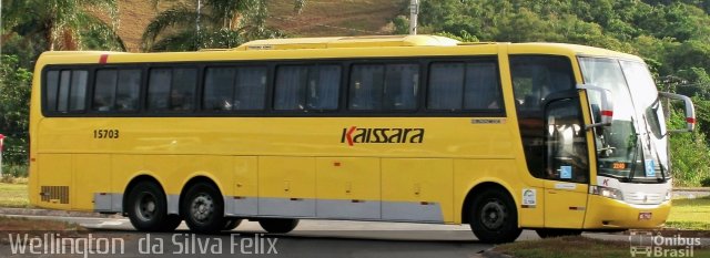 Kaissara - Viação Caiçara 15703 na cidade de Viana, Espírito Santo, Brasil, por Wellington  da Silva Felix. Número da foto: #4146359.