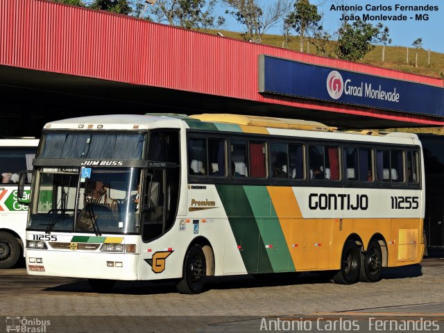 Empresa Gontijo de Transportes 11255 na cidade de João Monlevade, Minas Gerais, Brasil, por Antonio Carlos Fernandes. ID da foto: 4146808.