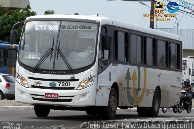 Auto Viação Cidade Histórica 7201 na cidade de Aracaju, Sergipe, Brasil, por Julio Cesar  Barbosa Martins. ID da foto: 4149051.