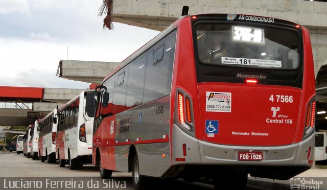 Pêssego Transportes 4 7566 na cidade de São Paulo, São Paulo, Brasil, por Luciano Ferreira da Silva. ID da foto: 4150112.