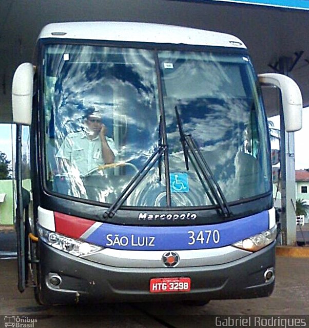 Viação São Luiz 3470 na cidade de Campo Grande, Mato Grosso do Sul, Brasil, por Gabriel Rodrigues. Número da foto: #4149797.