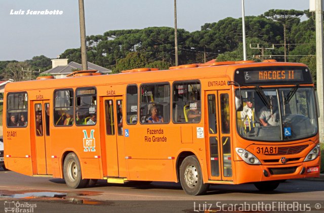 Viação Nobel 31A81 na cidade de Fazenda Rio Grande, Paraná, Brasil, por Luiz Scarabotto . Número da foto: #4149190.