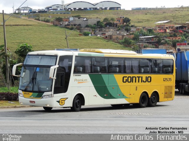 Empresa Gontijo de Transportes 12535 na cidade de João Monlevade, Minas Gerais, Brasil, por Antonio Carlos Fernandes. ID da foto: 4148947.