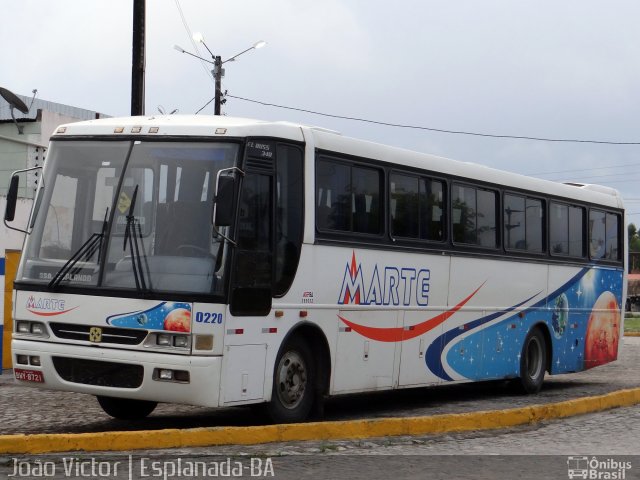 Marte Transportes 0220 na cidade de Esplanada, Bahia, Brasil, por João Victor. ID da foto: 4152038.