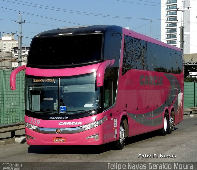 Viação Garcia 7239 na cidade de São Paulo, São Paulo, Brasil, por Felipe Navas Geraldo Moura . Número da foto: #4150630.