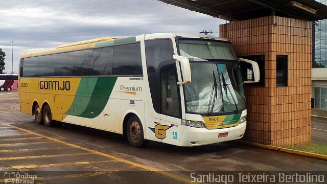 Empresa Gontijo de Transportes 11560 na cidade de Cascavel, Paraná, Brasil, por Santiago Teixeira Bertolino. ID da foto: 4151864.