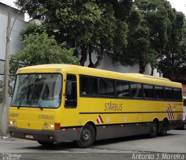 Viação Itapemirim 42017 na cidade de Rio de Janeiro, Rio de Janeiro, Brasil, por Antonio J. Moreira. Número da foto: #4151227.