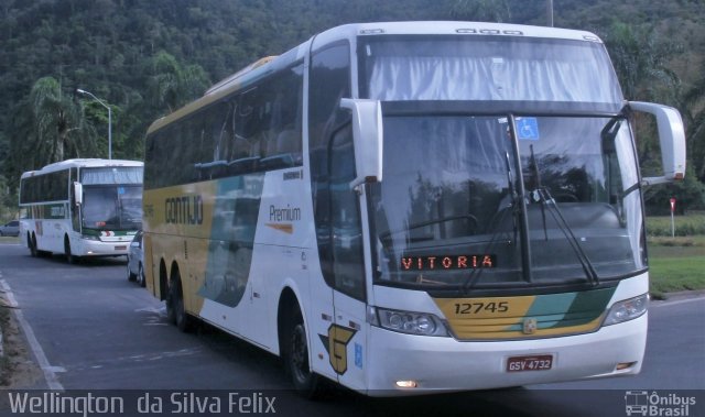 Empresa Gontijo de Transportes 12745 na cidade de Viana, Espírito Santo, Brasil, por Wellington  da Silva Felix. ID da foto: 4153857.