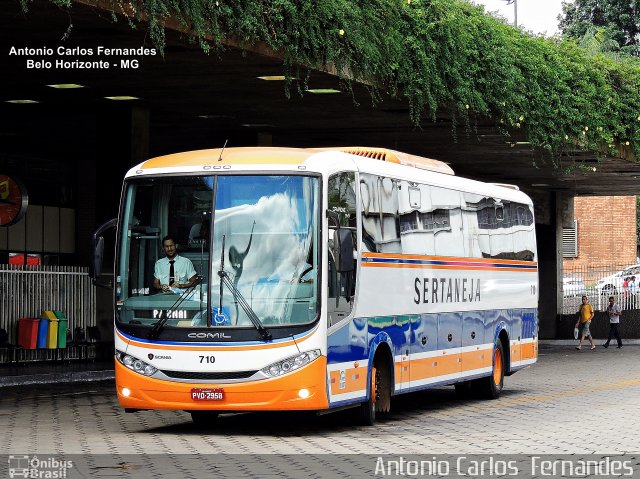 Viação Sertaneja 710  na cidade de Belo Horizonte, Minas Gerais, Brasil, por Antonio Carlos Fernandes. ID da foto: 4154159.