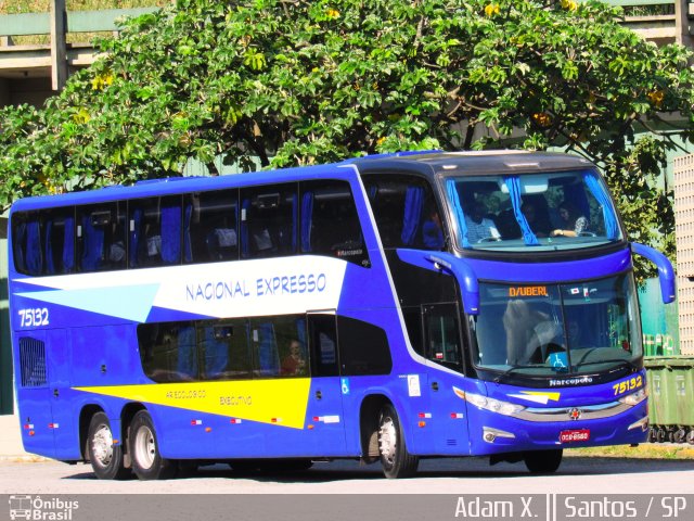 Nacional Expresso 75132 na cidade de Santos, São Paulo, Brasil, por Adam Xavier Rodrigues Lima. Número da foto: #4153641.