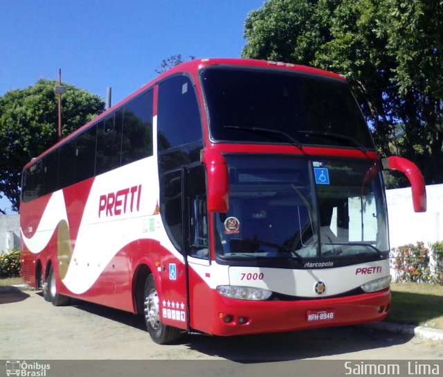 Viação Pretti 7000 na cidade de Vila Velha, Espírito Santo, Brasil, por Saimom  Lima. Número da foto: #4154194.