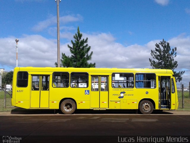 Transportes Coletivos Pérola do Oeste 6331 na cidade de Guarapuava, Paraná, Brasil, por Lucas Henrique Mendes. Número da foto: #4154689.