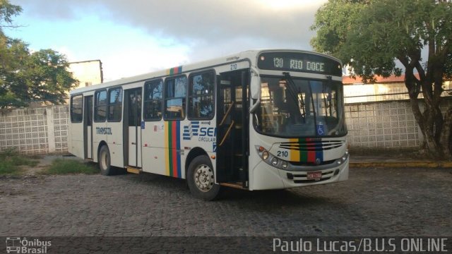 Transcol - Transportes Coletivos Ltda. 210 na cidade de Recife, Pernambuco, Brasil, por Paulo Lucas. Número da foto: #4153074.