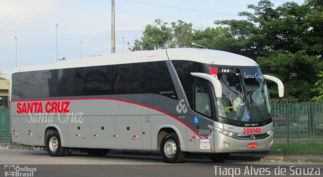 Viação Santa Cruz 209140 na cidade de São Paulo, São Paulo, Brasil, por Tiago Alves de Souza. Número da foto: #4155367.