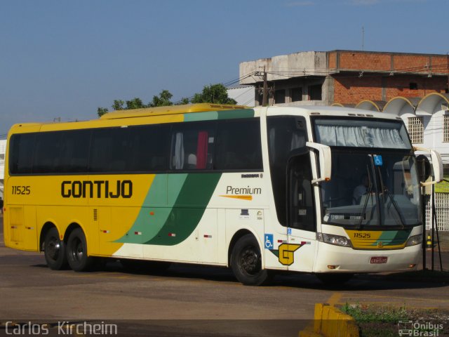 Empresa Gontijo de Transportes 11525 na cidade de Cascavel, Paraná, Brasil, por Carlos Kircheim. ID da foto: 4156098.